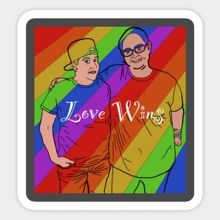 Love Wins - Lesbian Sticker